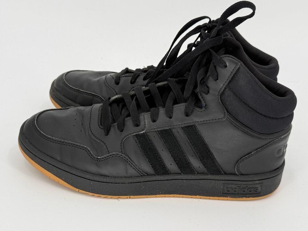 Adidas Hoops Mid 3.0 Black Gum High Top Basketball Sneakers Men's Size 11